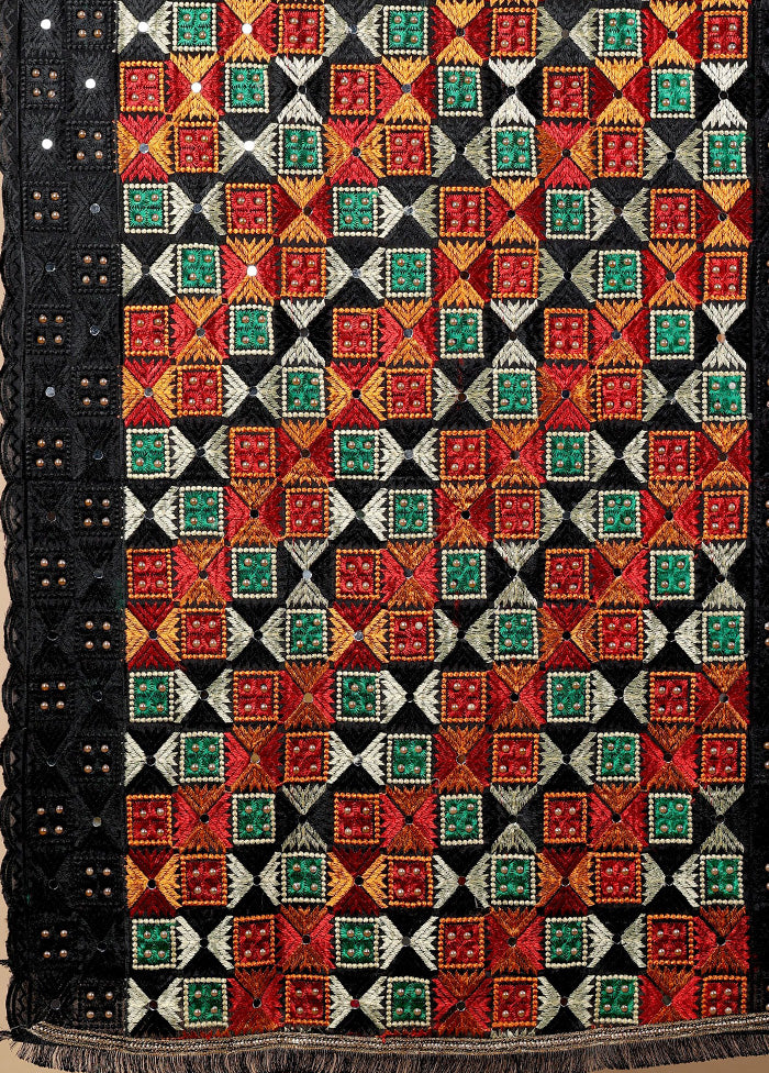 Black Chinon Phulkari Work Dupatta Cheap Sale Ebay