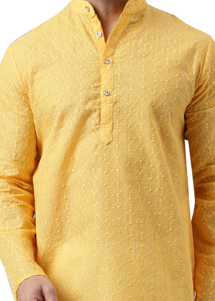 Lemon Silk Embroidered Kurta Clearance Websites