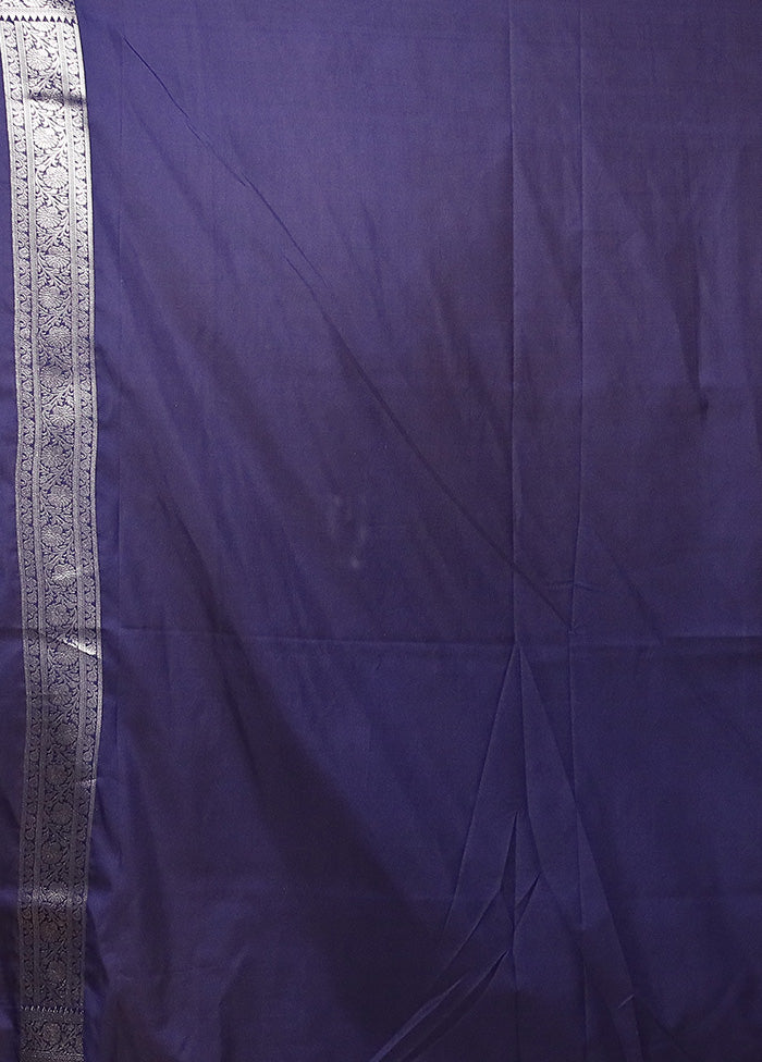 Blue Uppada Silk Saree With Blouse Piece Outlet Cheap