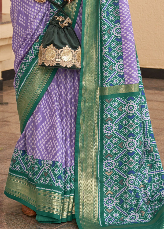 Purple Dupion Silk Saree With Blouse Piece Manchester For Sale