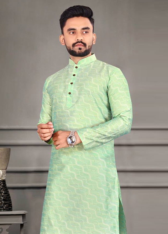 Pista Green Silk Kurta And Pajama Set Clearance Tumblr