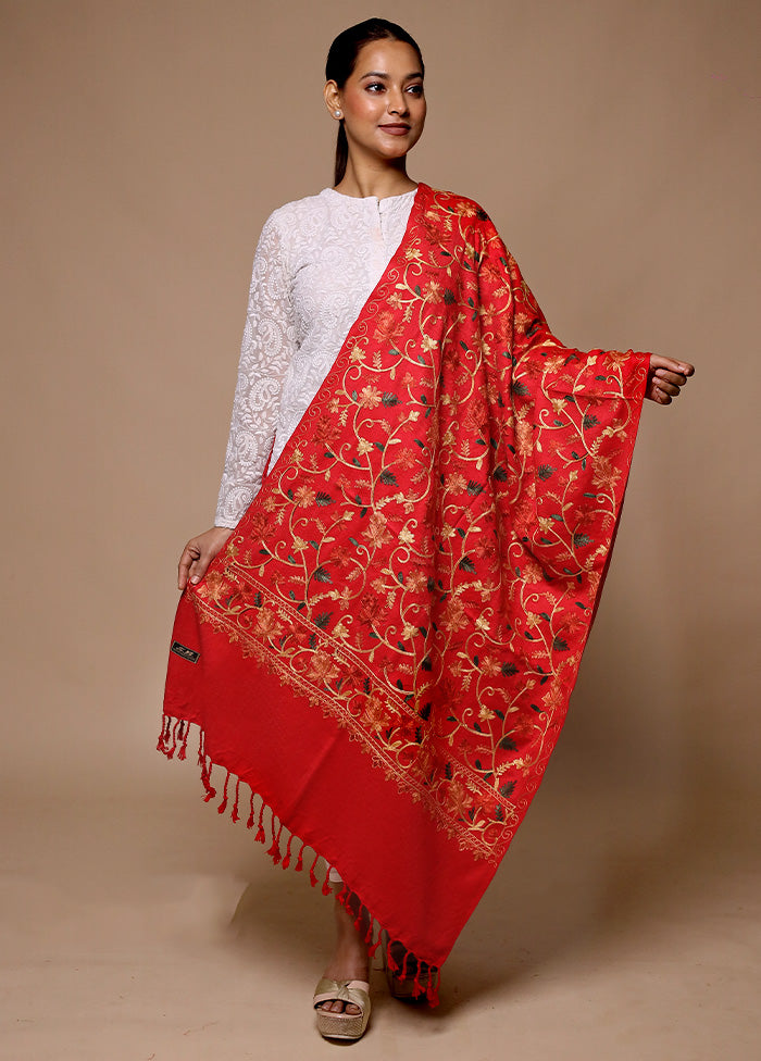 Red Woven Work Shawl Outlet Locations For Sale