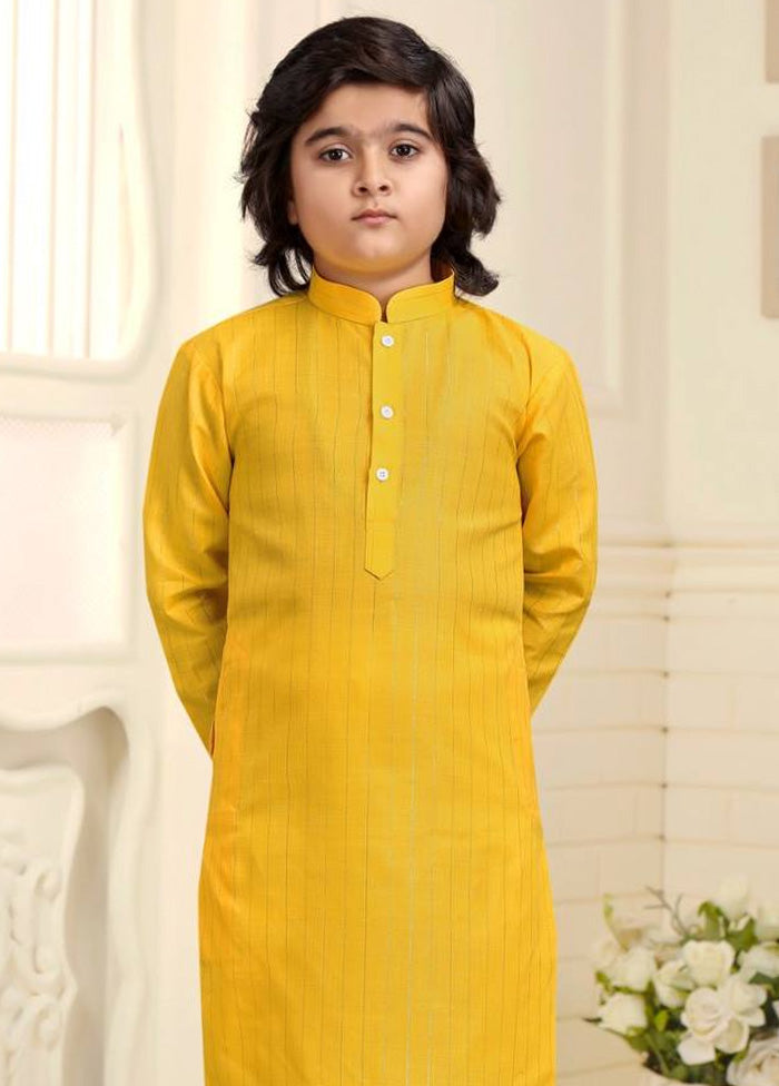 Yellow Pure Cotton Kurta Pajama Set Clearance Ebay