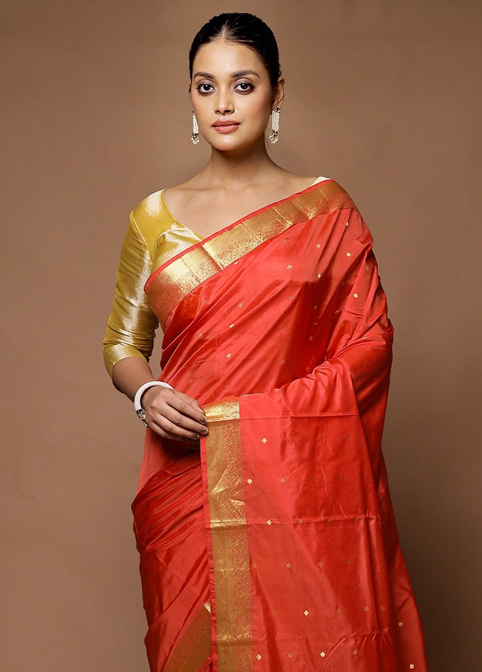 Pink  Kanjivaram Silk Saree With Blouse Piece Discount Online Online