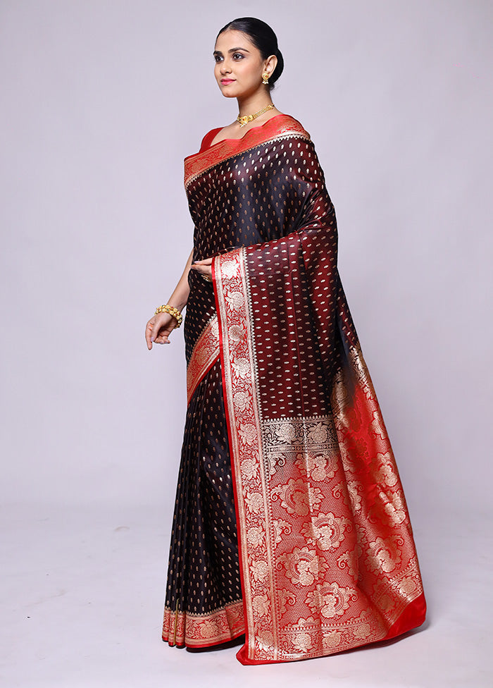 Maroon Banarasi Silk Saree With Blouse Piece Enjoy Online