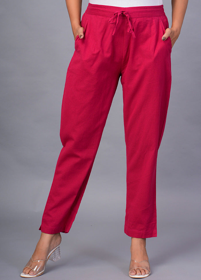 Pink Cotton Festive Pant Best Wholesale Cheap Pice