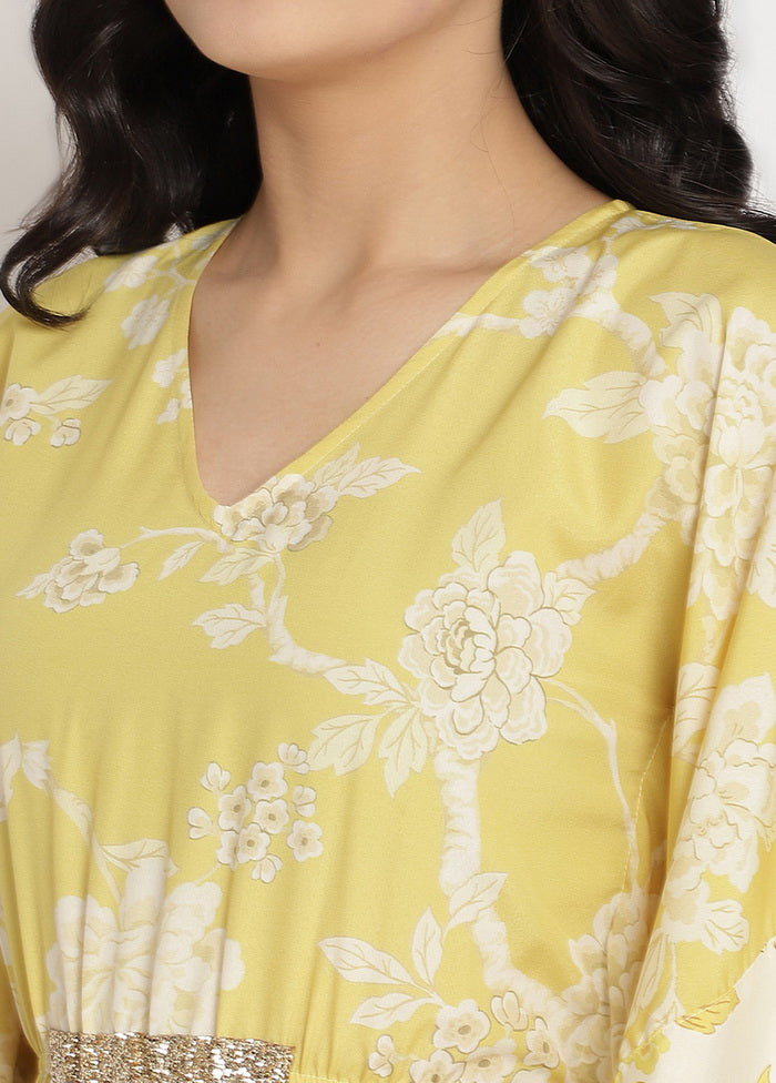 Lime Green Readymade Polyester Kurti Free Shipping Supply