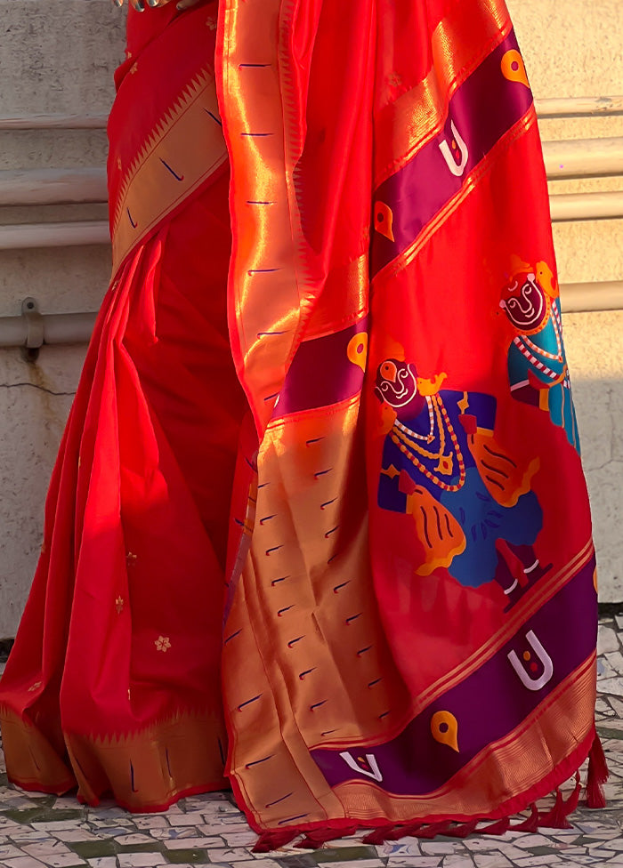 Red Spun Silk Saree With Blouse Piece Buy Cheap Factory Outlet