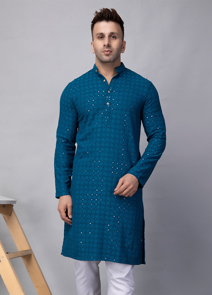 2 Pc Green Viscose Kurta Pajama Set Cheap Sale Choice