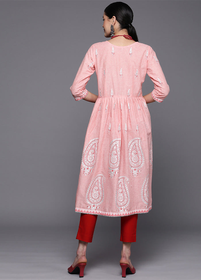 Pink Pure Readymade Cotton Kurti Fast Delivery Online