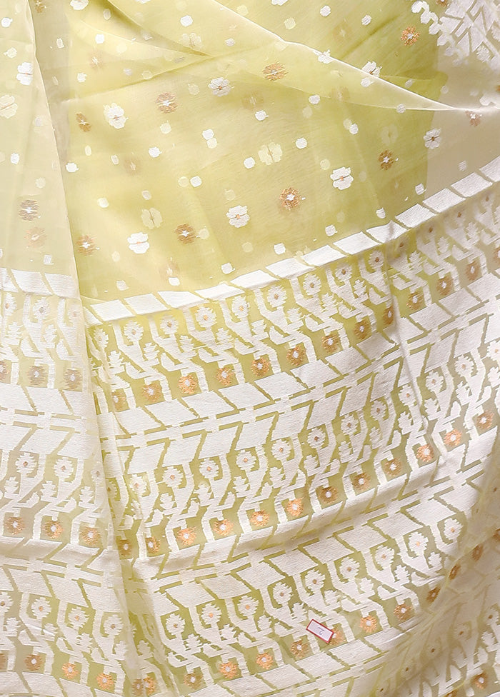 Yellow Pure Tant Jamdani Saree Without Blouse Piece Buy Cheap Pices