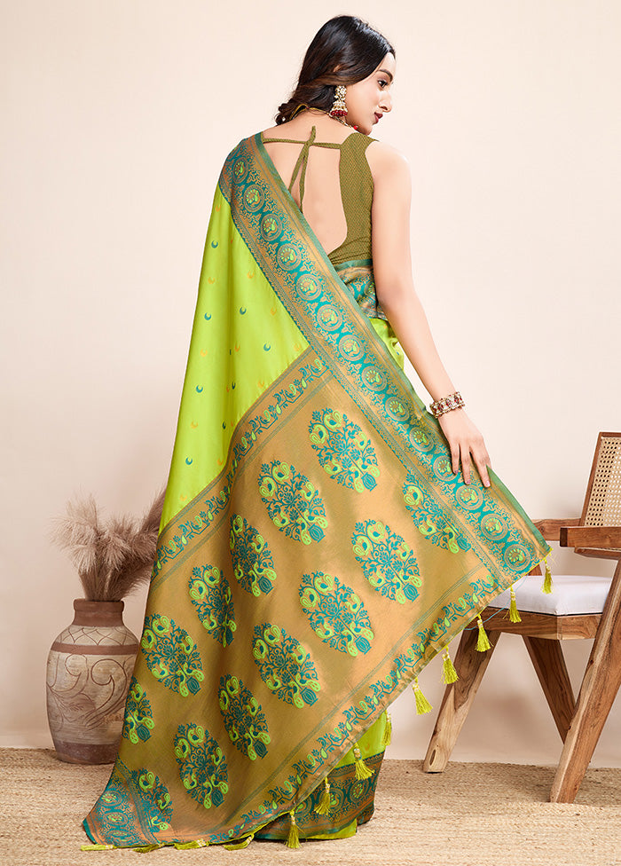 Lemon Spun Silk Saree With Blouse Piece Clearance Geniue Stockist