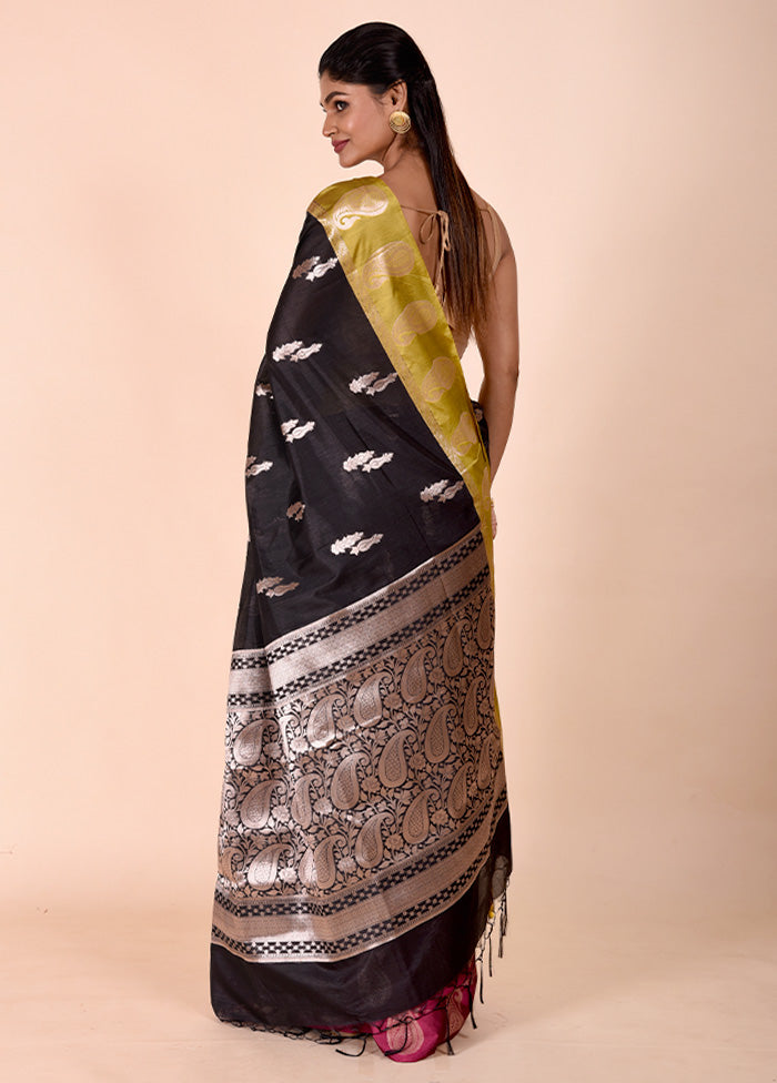 Black Cotton Saree With Blouse Piece Free Shipping Best Pices