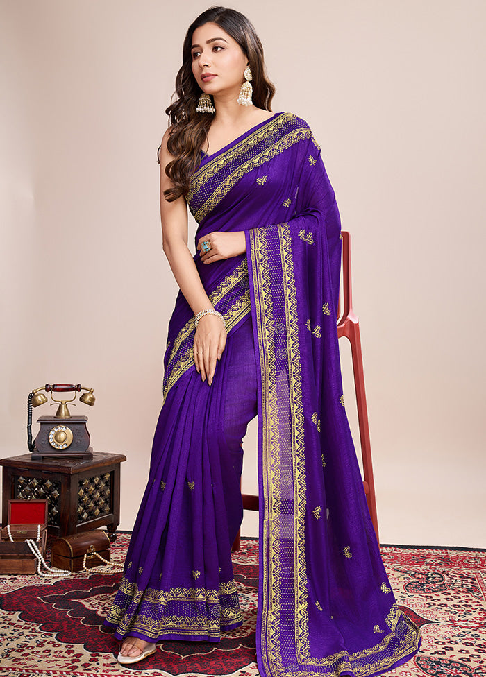 Wine Spun Silk Saree With Blouse Piece Clearance Store Sale Online