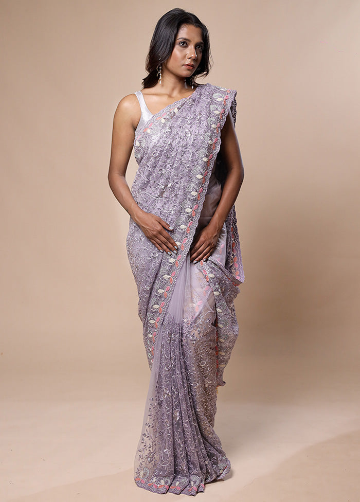 Purple Pure Handloom Silk Saree With Blouse Piece Clearance Eastbay