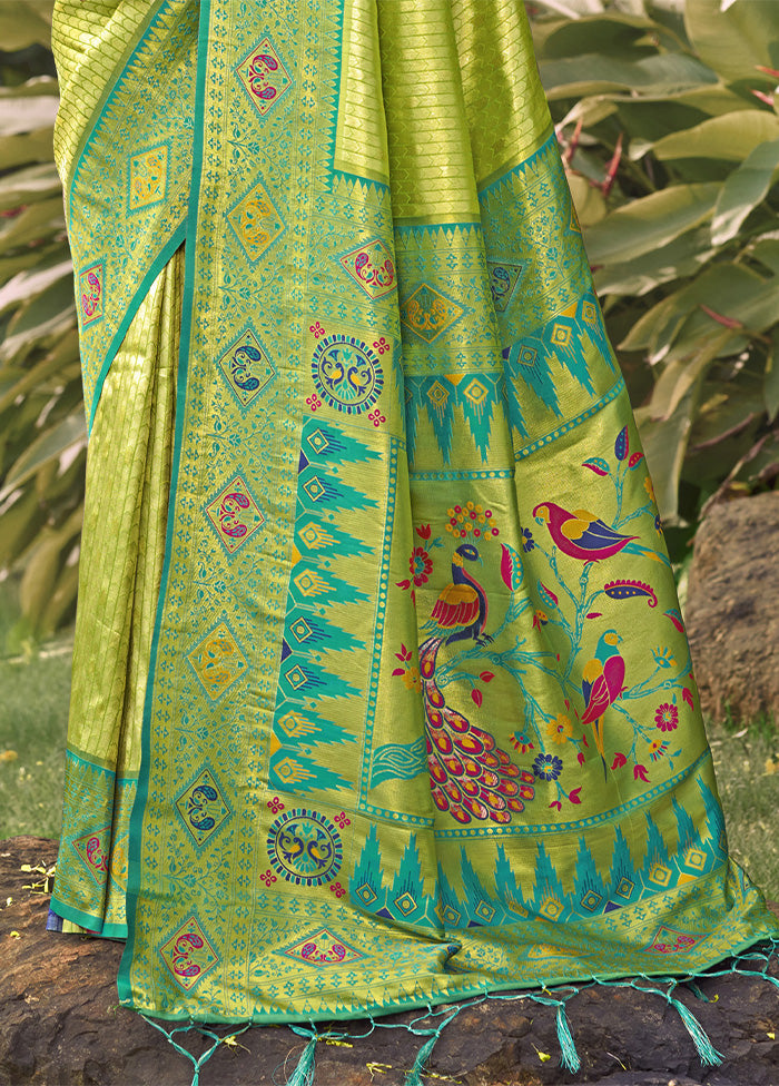 Sea Green Dupion Silk Saree With Blouse Piece Limited Edition Sale Online