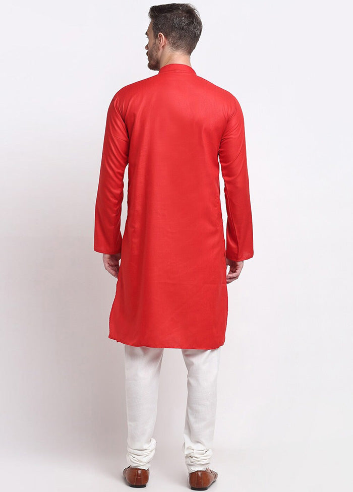 Red Cotton Kurta And Pajama Set 2025 Newest Cheap Online