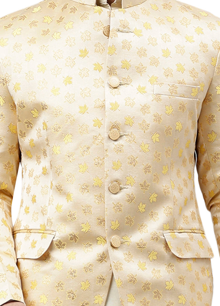 Cream Viscose Jacquard Blazer Clearance Clearance