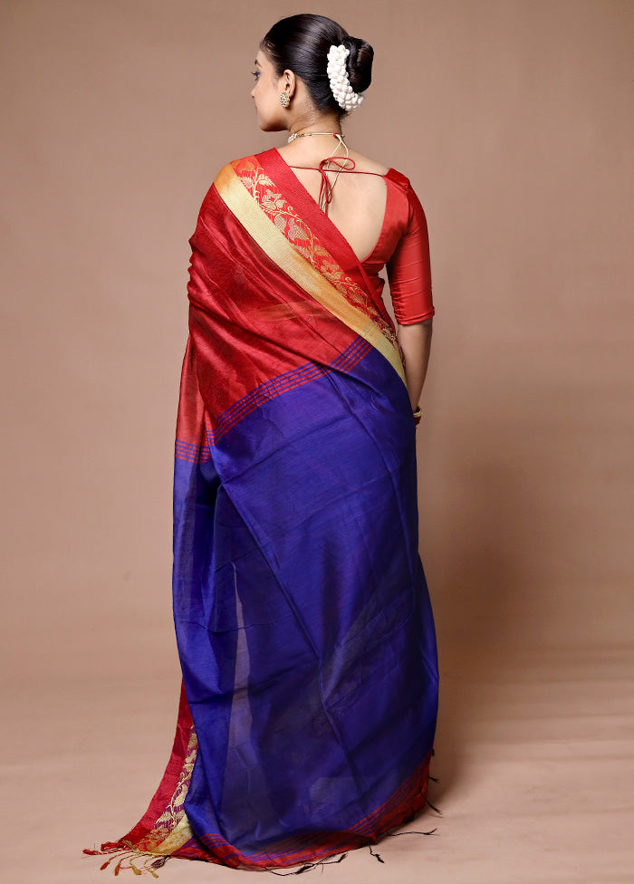 Maroon Matka Silk Saree With Blouse Piece Recommend Cheap Online