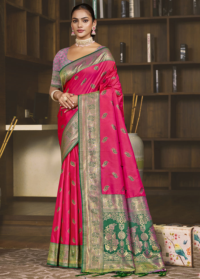 Rani Dupion Silk Saree With Blouse Piece Get To Buy Cheap Online