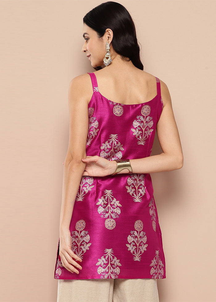 Pink Readymade Silk Tunic Clearance Hot Sale