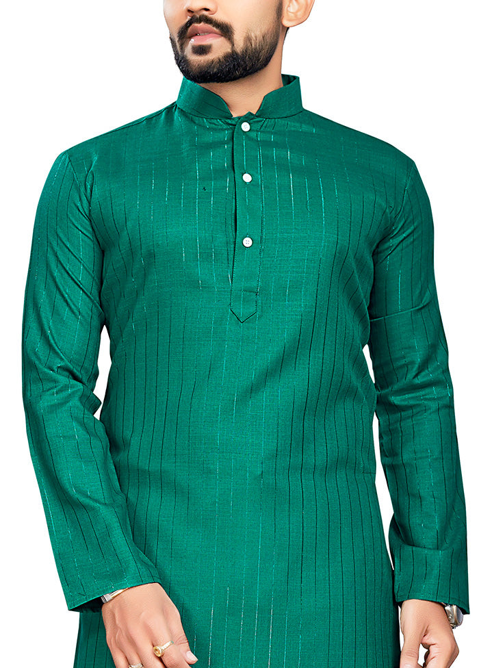 Sea Green Pure Cotton Kurta And Pajama Set Shop Sale Online