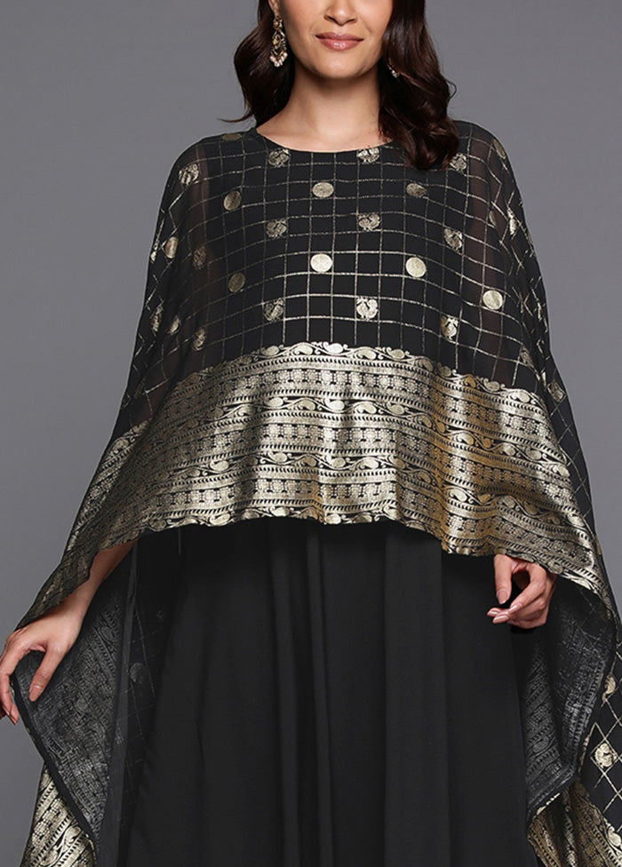 Black Readymade Polyester Indian Dress Enjoy Online