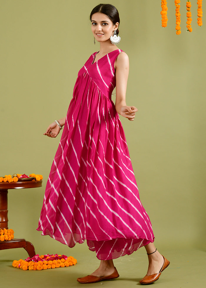 2 Pc Wine Georgette Kurti Set Clearance High Quality