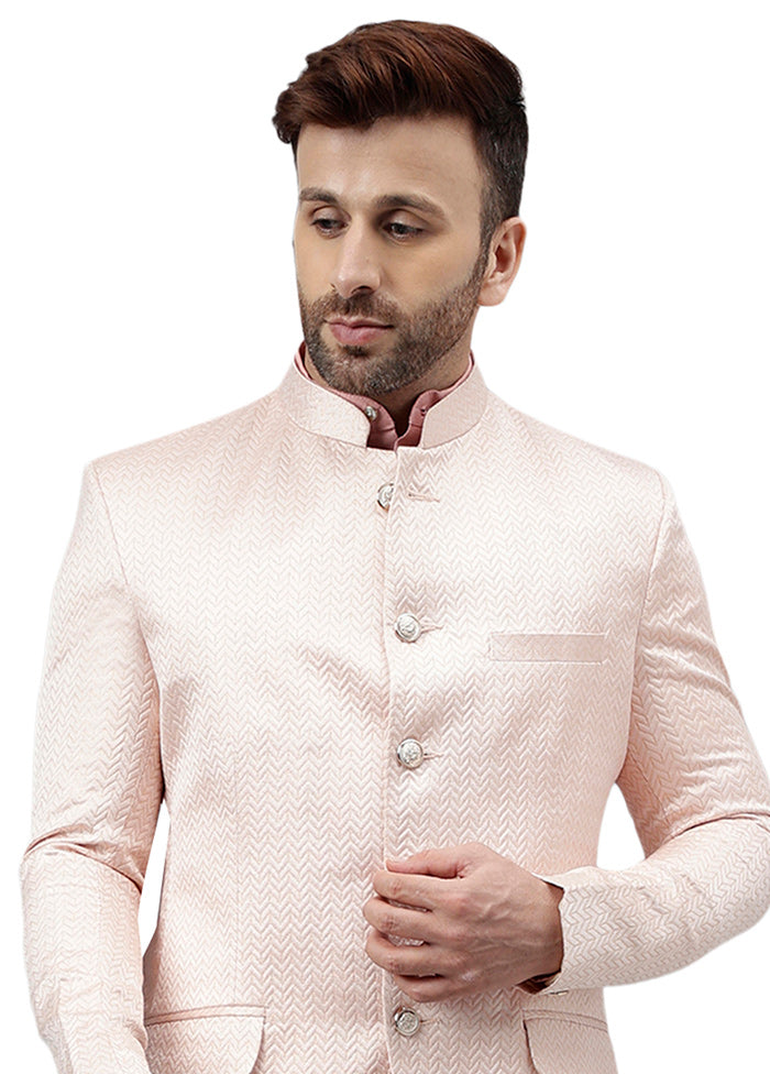 Pink Viscose Jacquard Blazer Outlet Best Sale