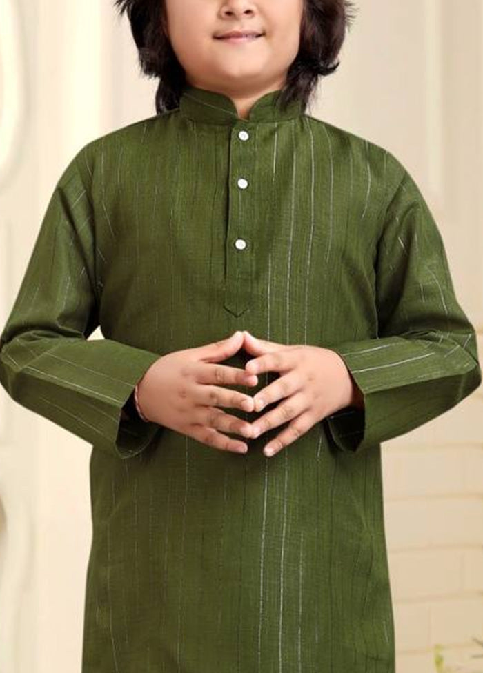 Mehendi Pure Cotton Kurta Pajama Set Get Authentic Cheap Online