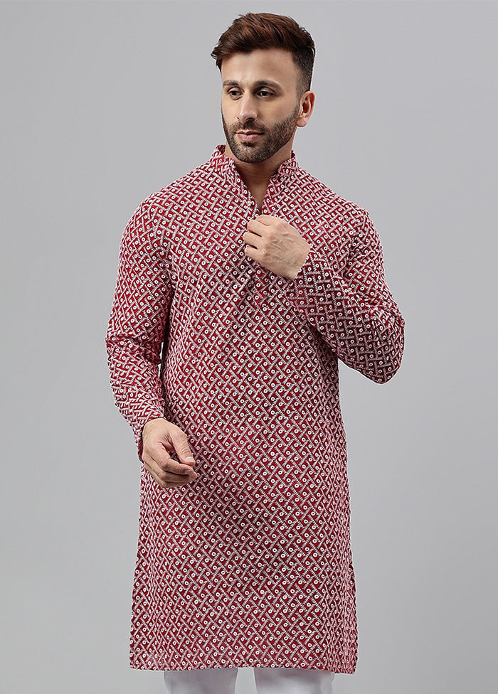 2 Pc maroon Viscose Kurta Pajama Set Buy Cheap Tumblr