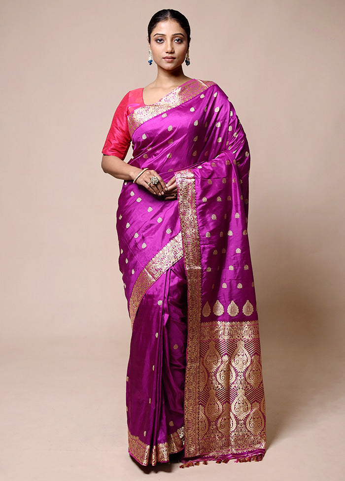 Pink Handloom Assam Pure Silk Saree With Blouse Piece Buy Cheap Cheap