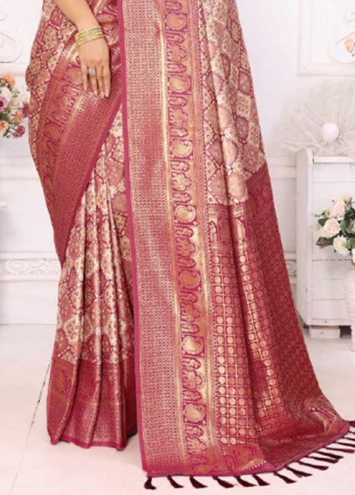 Cream Banarasi Silk Saree With Blouse Piece Outlet Wiki