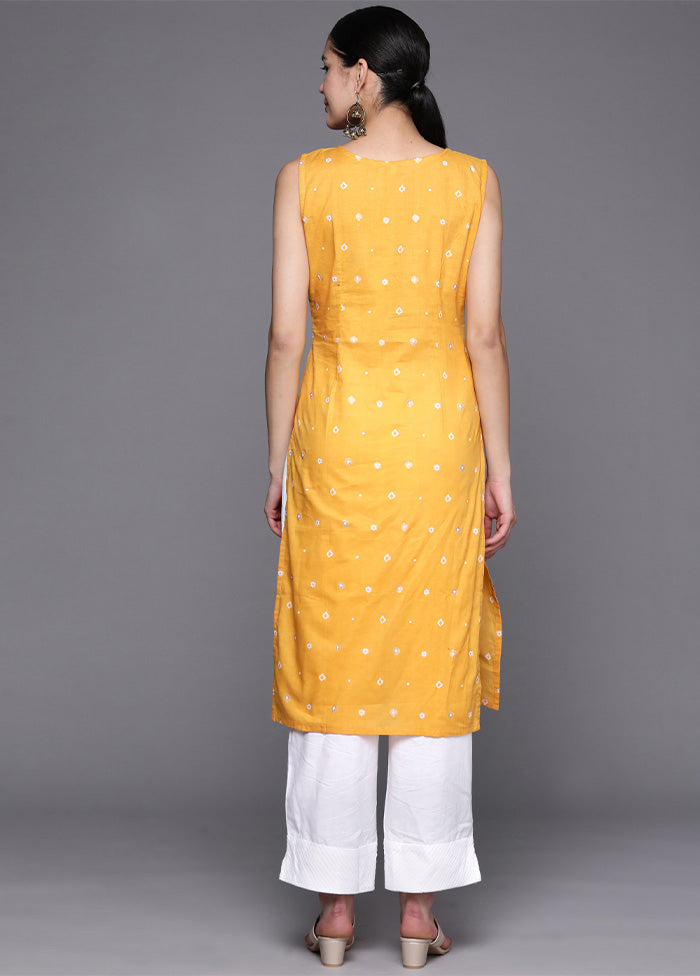 Yellow Readymade Cotton Kurti Clearance Websites