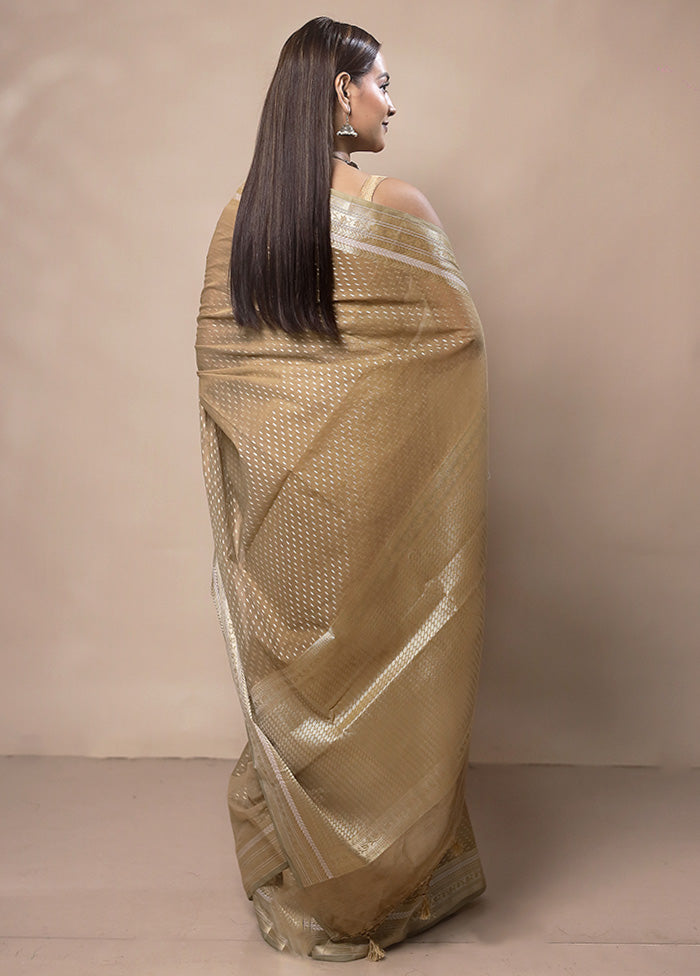 Yellow Kora Silk Saree With Blouse Piece Outlet New