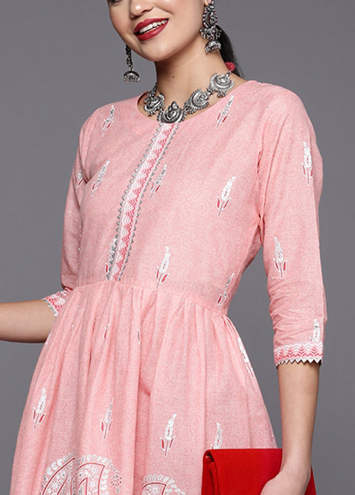 Pink Pure Readymade Cotton Kurti Fast Delivery Online