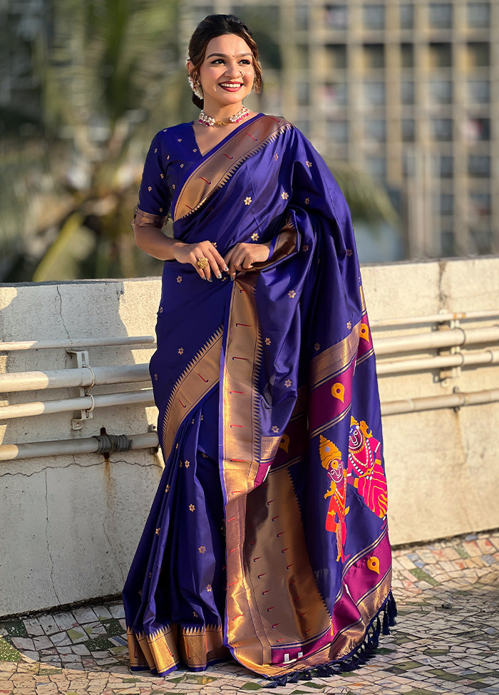 Lavender Spun Silk Saree With Blouse Piece Fashion Style Cheap Online