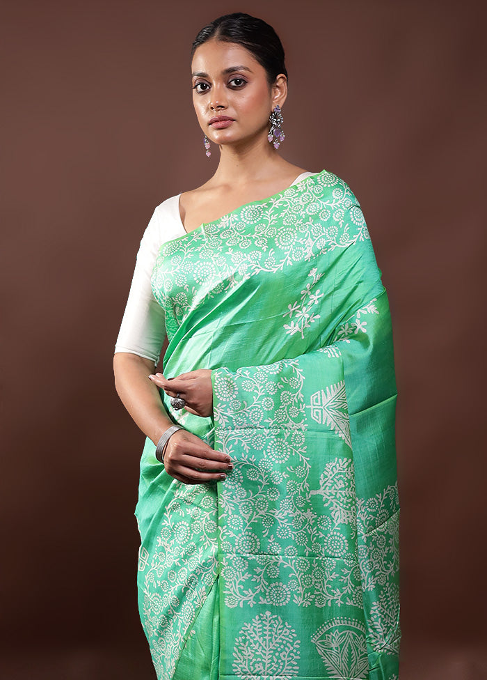 Green Pure Bishnupuri Silk Saree Without Blouse Piece Cheap Sale Footlocker Pictures