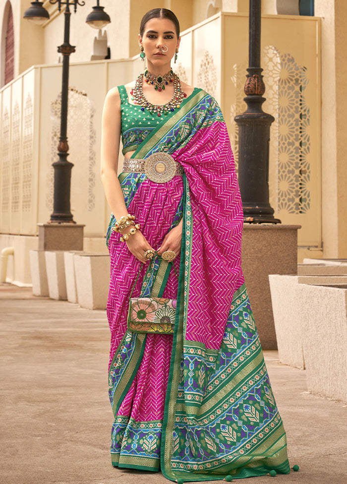 Pink Dupion Silk Saree With Blouse Piece Free Shipping Tumblr