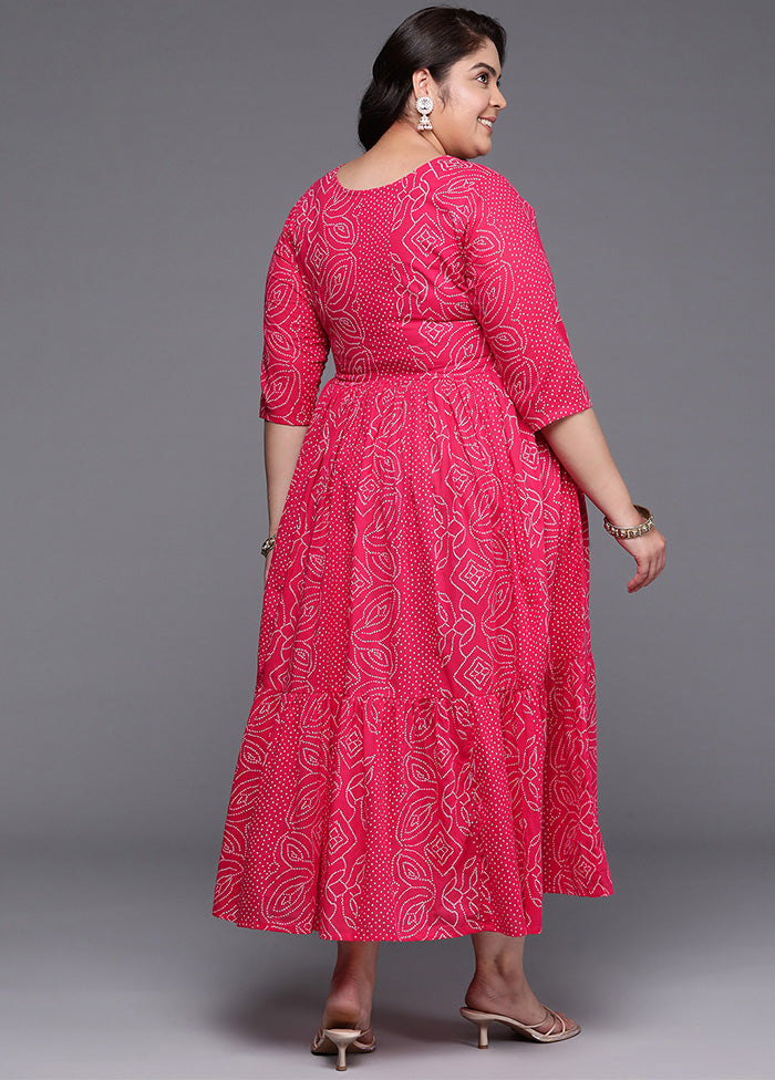 Pink Readymade Cotton Indian Dress Free Shipping With Mastercard