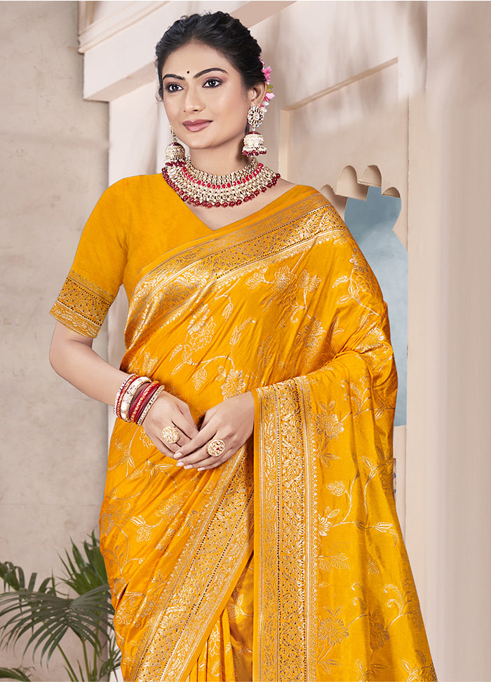 Multicolor Dupion Silk Saree With Blouse Piece Cheap High Quality