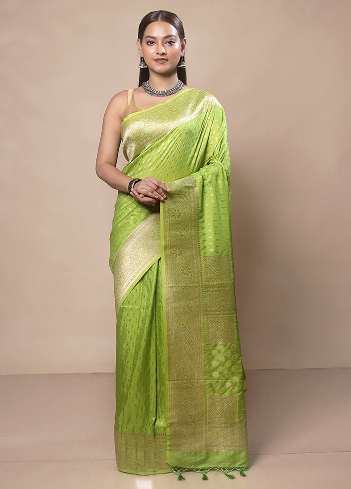 Green Dupion Silk Saree With Blouse Piece Low Pice Fee Shipping Cheap Online