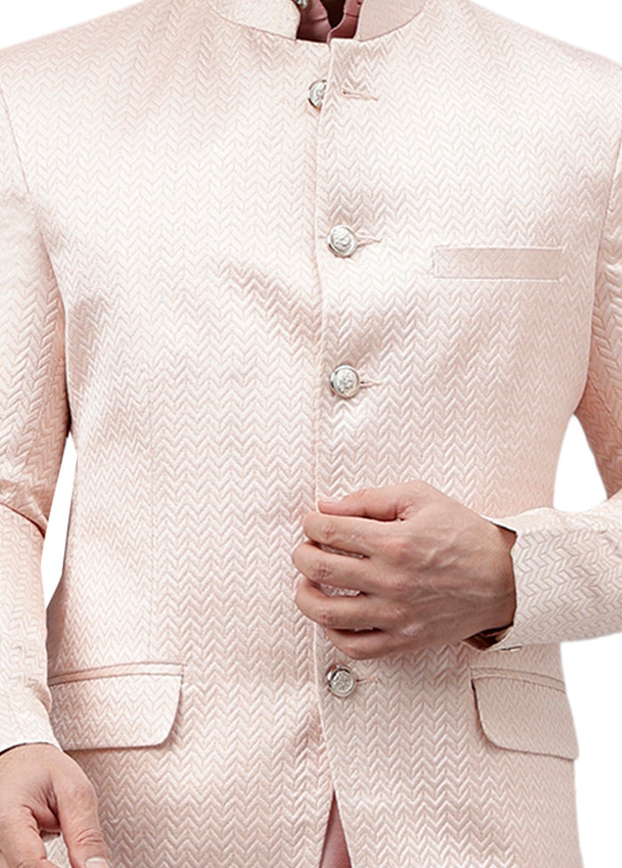 Pink Viscose Jacquard Blazer Outlet Best Sale