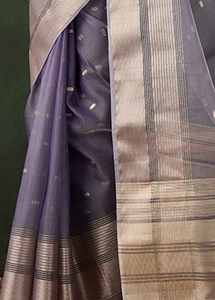 Lavender Organza Saree With Blouse Piece Buy Cheap Very Cheap