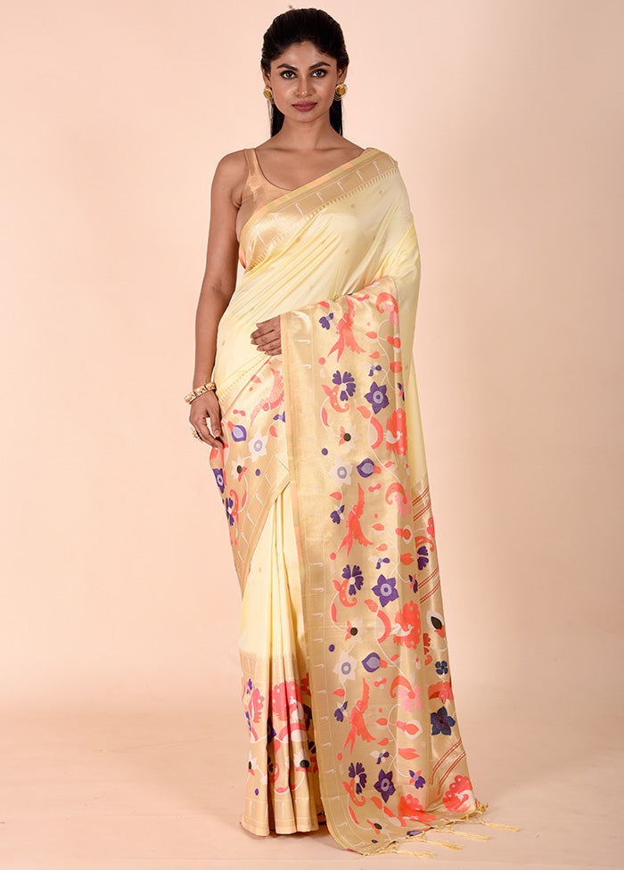 Yellow Dupion Silk Saree With Blouse Piece Sale Classic