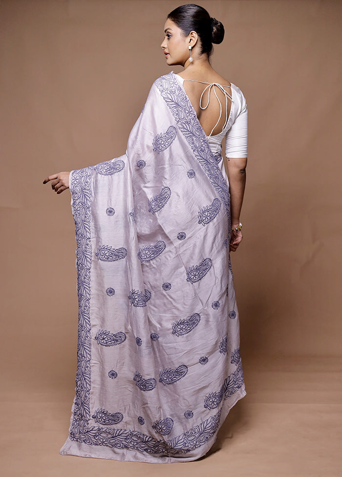 Grey Handloom Pure Cotton Saree With Blouse Piece Cheap Footlocker Finishline