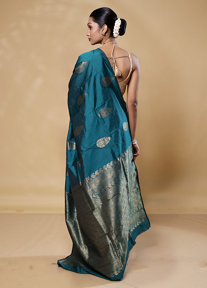 Sea Green Kanjivaram Silk Saree With Blouse Piece Buy Cheap Cheapest Pice