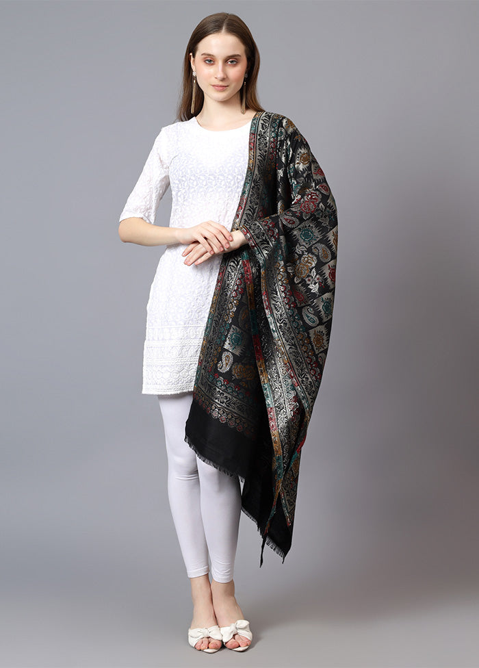 Black Fine Wool Shawl Outlet Collections