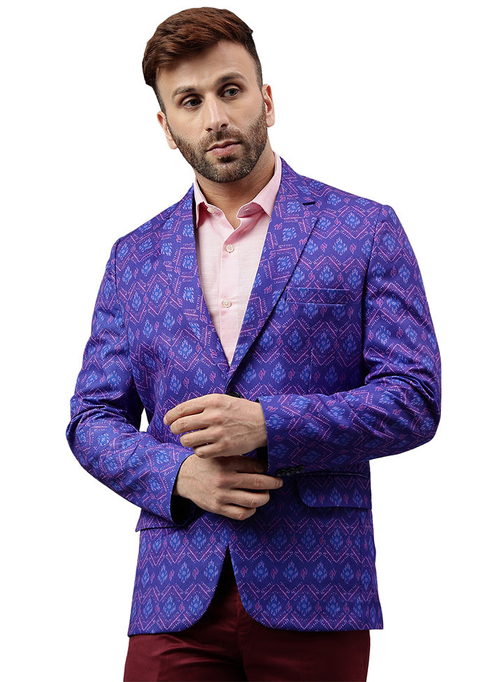 Multicolor Viscose Printed Blazer Outlet Deals