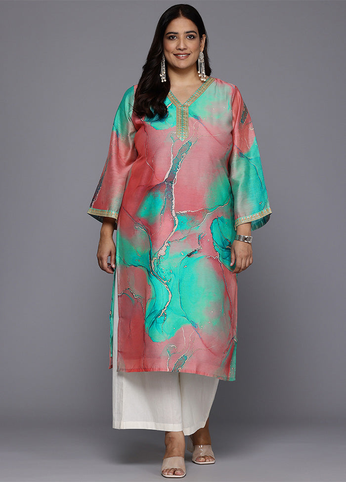 Multicolor Readymade Chanderi Kurti Free Shipping Original